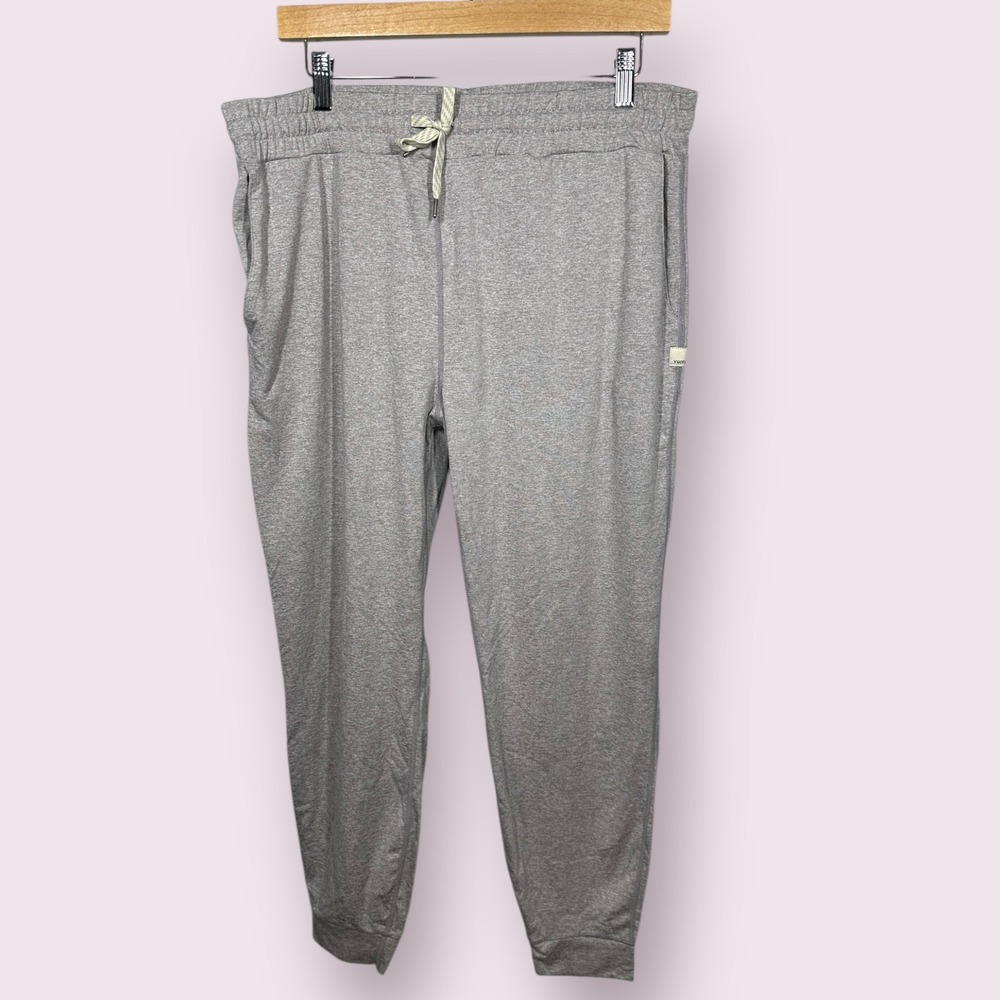 Vuori Womens Performance Jogger Pants Heather Gray Athleisure‎ XLarge 28" Inseam - Picture 2 of 16